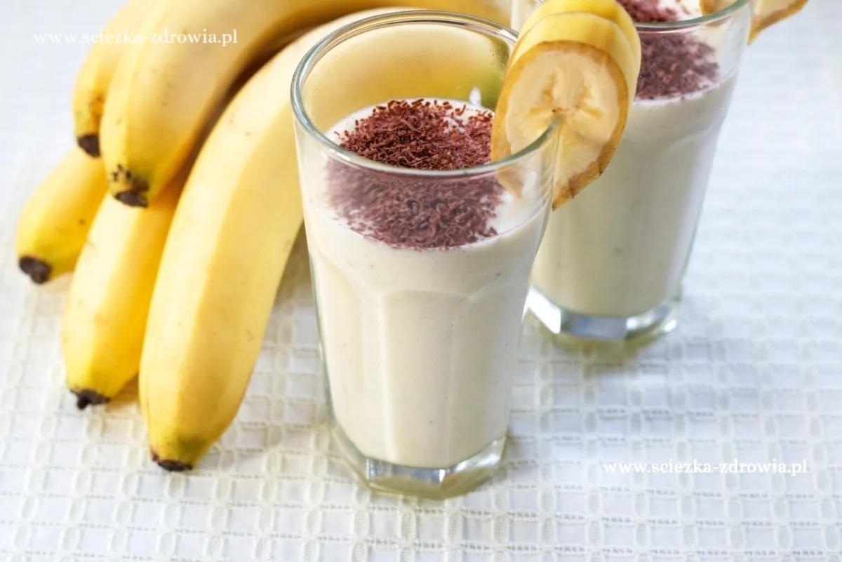 Koktajl bananowy z kaszą jaglaną
